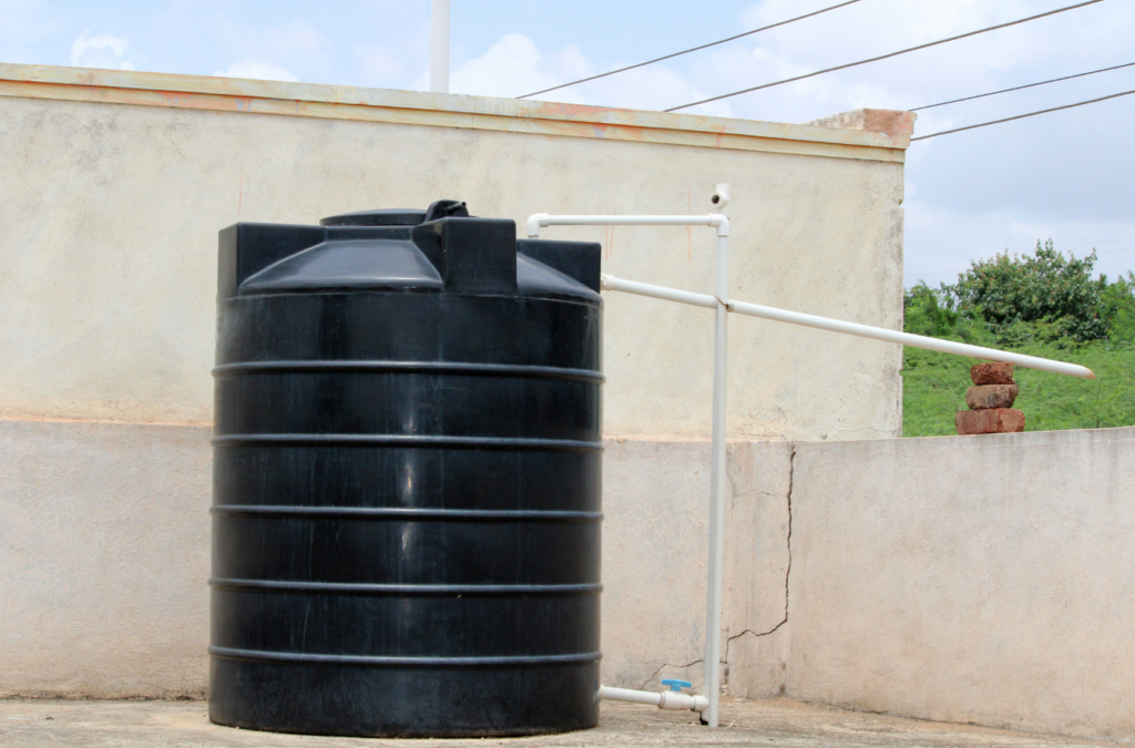 Outdoor water tanks