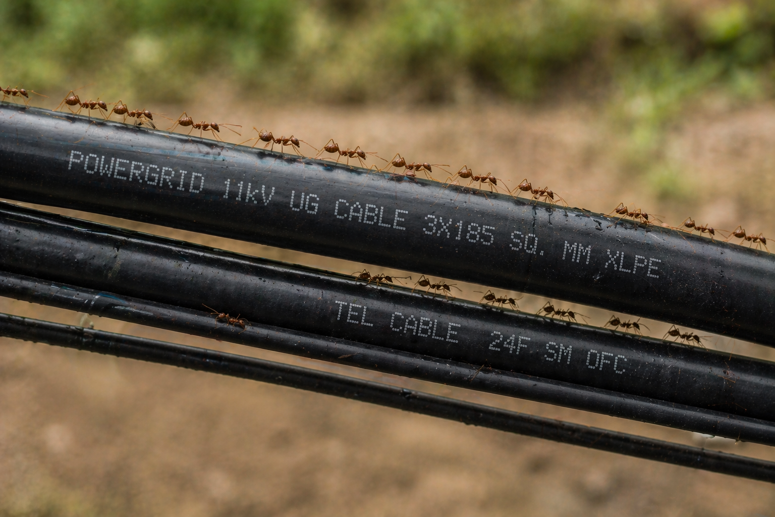 Protected piping system underground