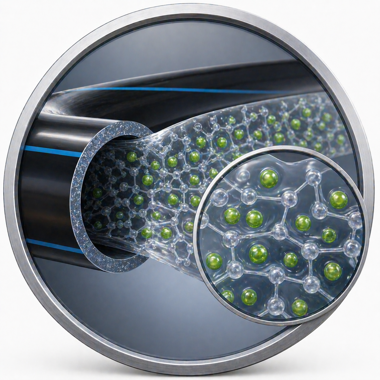 Termite repelled from pipe