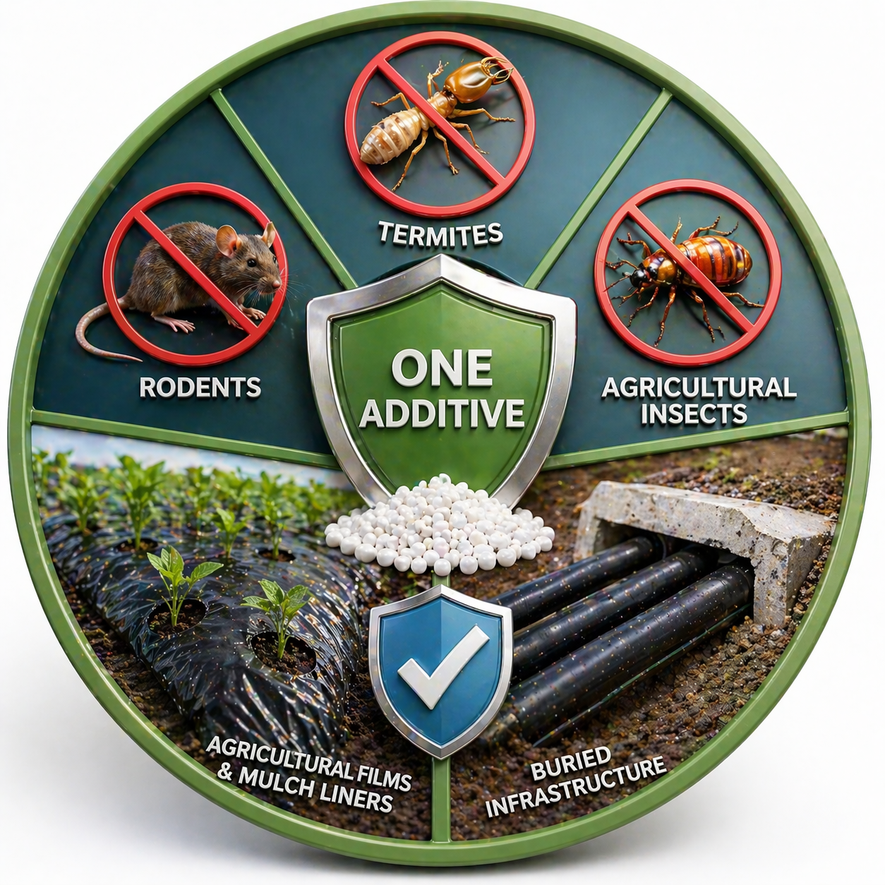 Antitermite granules