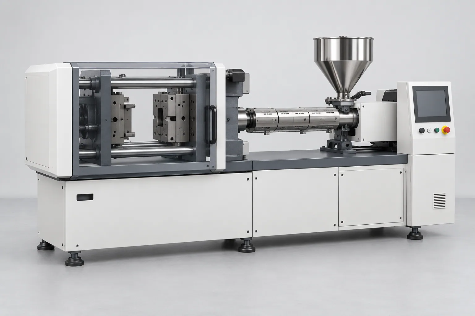 Injection moulding system — AI-generated representative illustration