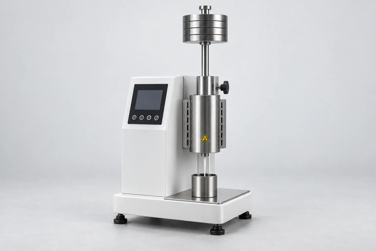 Melt flow index instrument — AI-generated representative illustration