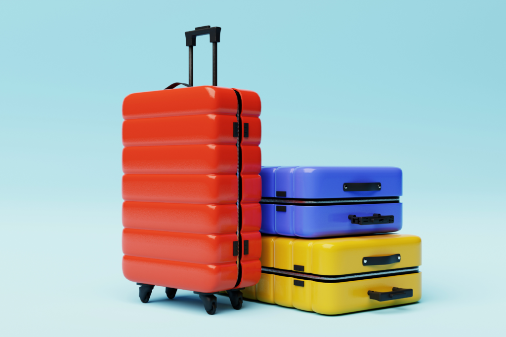 PP luggage bags from the Bajaj Masterbatch application gallery