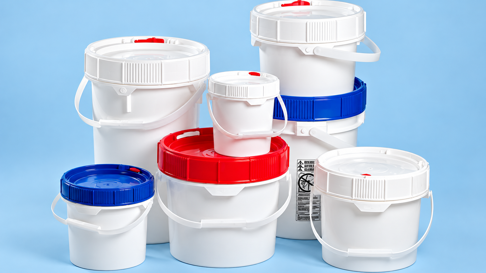 Industrial plastic pails — representative pail format